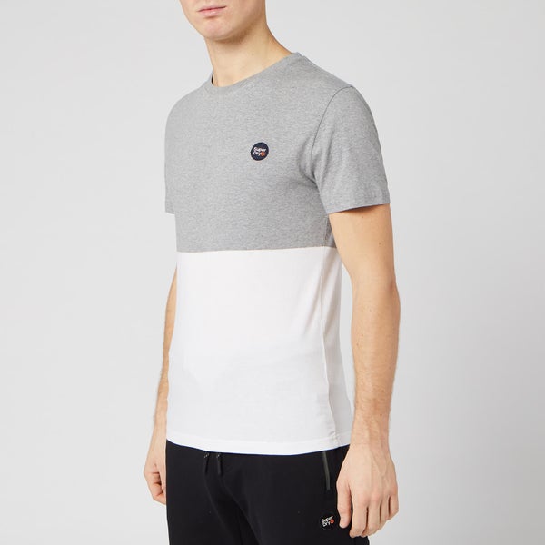 Superdry Men's Collective Colour Block T-Shirt - Grey Marl