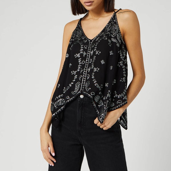 Free People Women's Going Out In Austin Top - Black