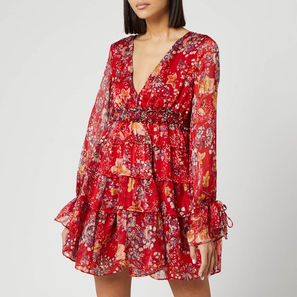Free People Women's Closer To The Heart Mini Dress - Red