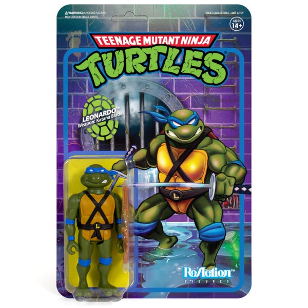 Super7 Teenage Mutant Ninja Turtles ReAction Figure - Leonardo