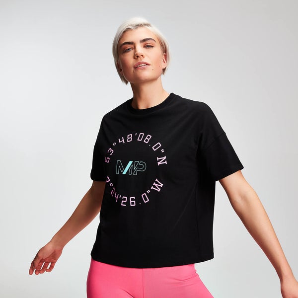 Myprotein Power Damen Graphic T-Shirt - Schwarz