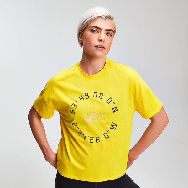 Myprotein Power Graphic sieviešu krekls - Dzeltens