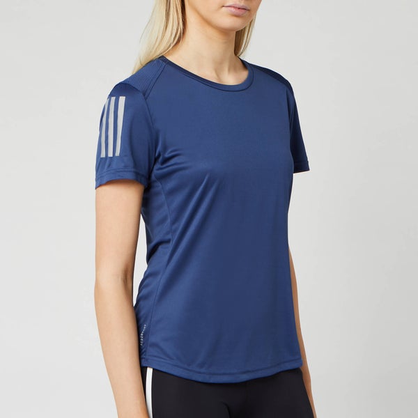 adidas Women's Own the Run Short Sleeve T-Shirt - Tech Indigo