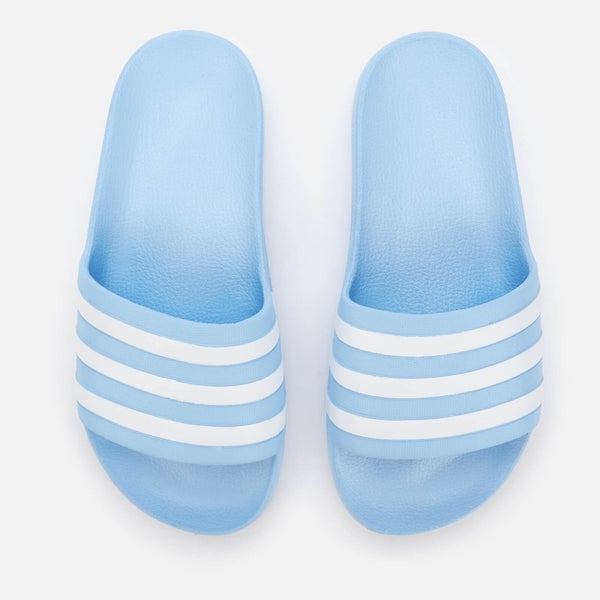 adidas Women's Adilette Aqua Slide Sandals - Glow Blue