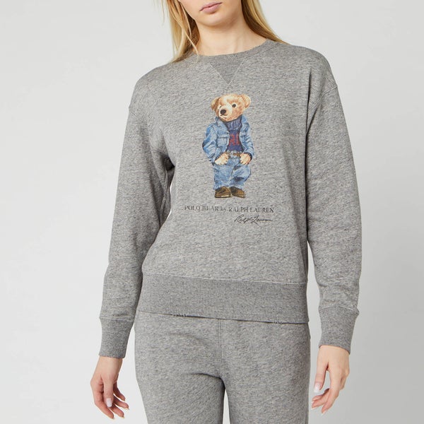 Polo Ralph Lauren Women's Denim Bear Sweatshirt - Dark Vintage Heather
