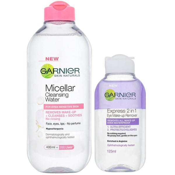 Garnier Micellar Water and Makeup Remover for Sensitive Skin Kit Exclusive (Worth £9.48)