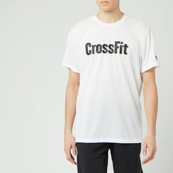 Reebok Men's Crossfit Short Sleeve T-Shirt - White