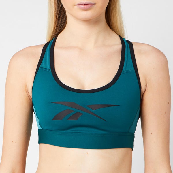 Reebok Women's Hero Racer Padded Bra - Heritage Teal