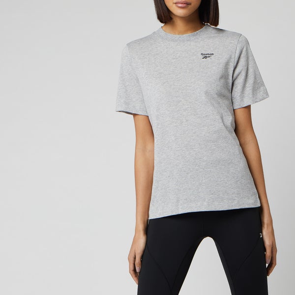 Reebok Women's Easy Short Sleeve T-Shirt - Medium Grey Heather
