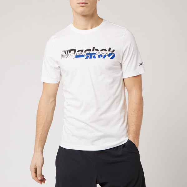 Reebok Men's Myt Logo Short Sleeve T-Shirt - White