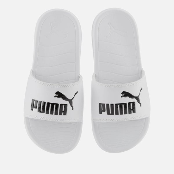 Puma Men's Popcat 20 Slide Sandals - Puma White/Puma Black