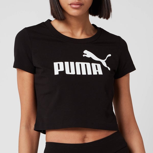 Puma Women's Ess+ Fitted Short Sleeve T-Shirt - Puma Black