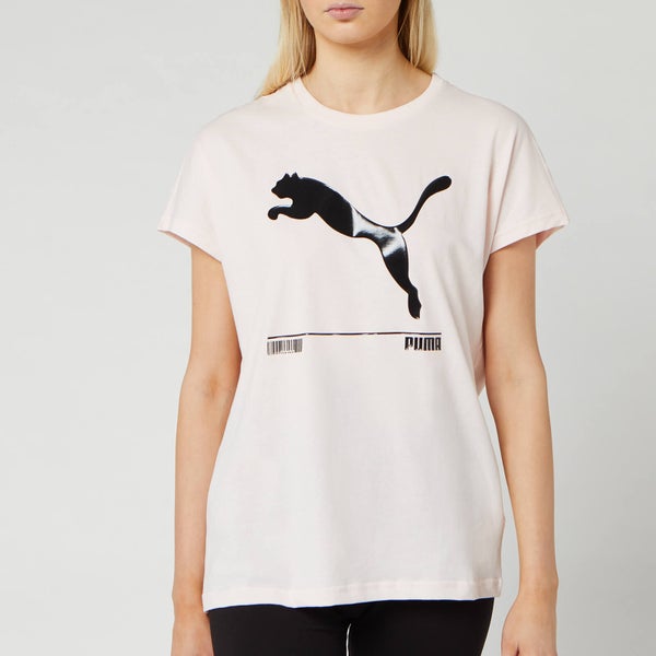 Puma Women's Nu/Tility Short Sleeve T-Shirt - Rosewater