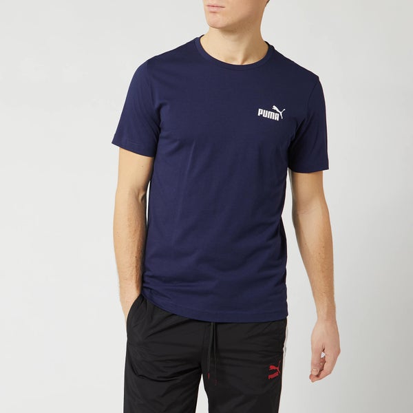 Puma Men's Essentials Small Logo Short Sleeve T-Shirt - Peacoat