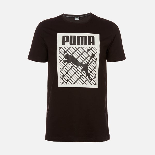 Puma Men's Logo Fill Short Sleeve T-Shirt - Puma Black