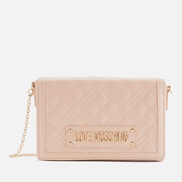 Love Moschino Women's Quilted Crossbody Bag - Pink