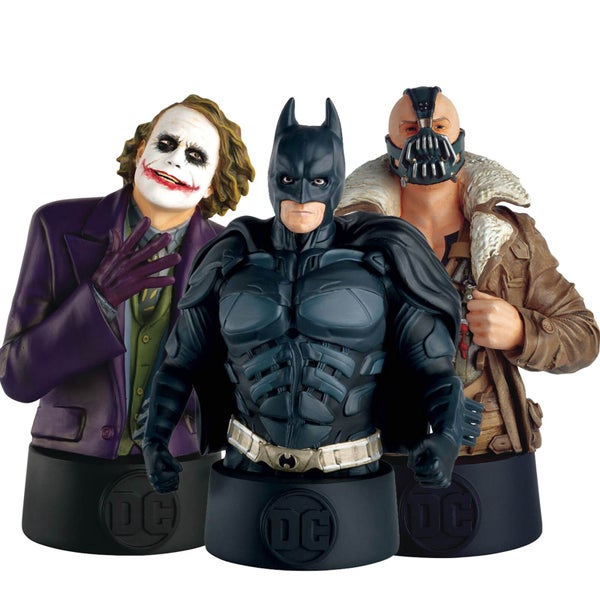 Ultimate 3-Pack Bust - DC Comics The Dark Knight Trilogy (Batman, Bane and the Joker)