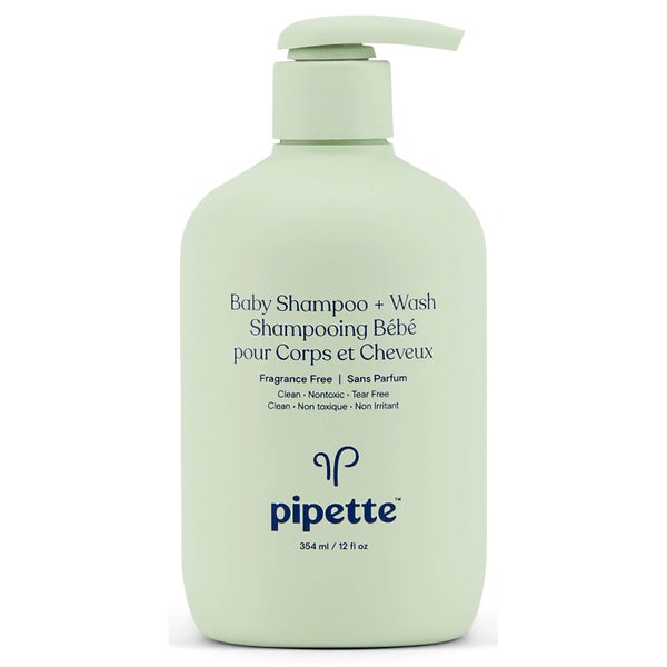 Pipette Baby Shampoo + Wash Fragrance Free 12 fl oz.