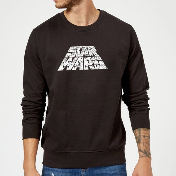 Star Wars The Rise Of Skywalker Trooper Filled Logo Sweatshirt - Black