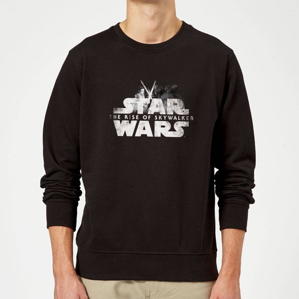 Star Wars The Rise Of Skywalker Rey + Kylo Battle Sweatshirt - Black