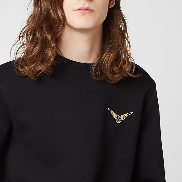 Harry Potter Golden Snitch Unisex Embroidered Sweatshirt - Black