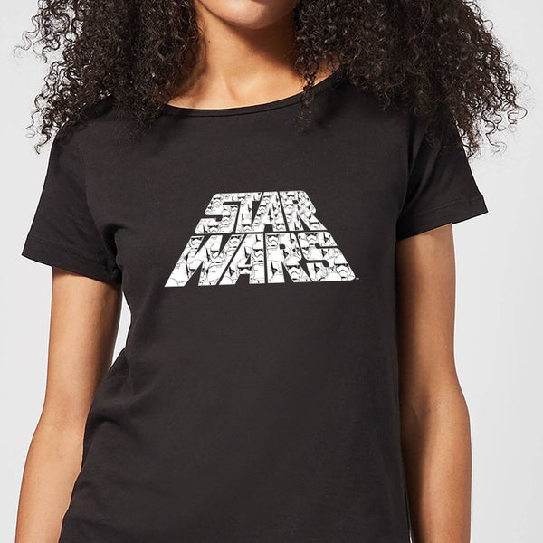 Star Wars The Rise Of Skywalker Trooper Filled Logo Women's T-Shirt - Black