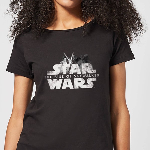 Star Wars: The Rise of Skywalker Rey & Kylo Battle dames t-shirt - Zwart