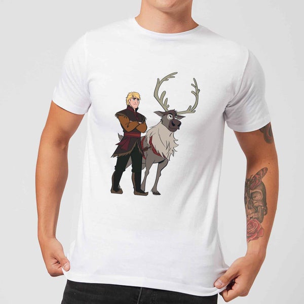 Frozen 2 Sven And Kristoff Men's T-Shirt - White