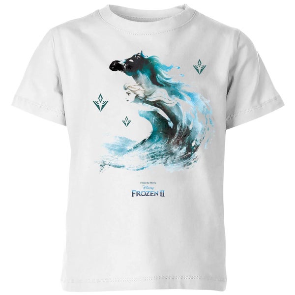 Frozen 2 Nokk Water Silhouette Kids' T-Shirt - White