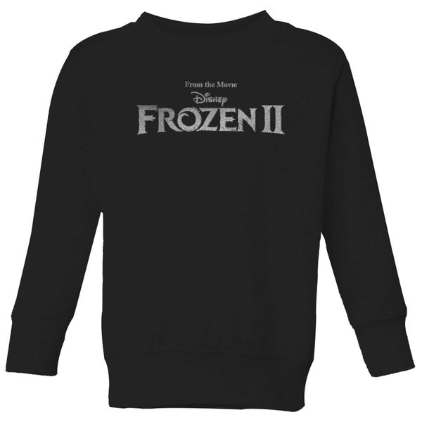Frozen 2 Title Silver Kids' Sweatshirt - Black