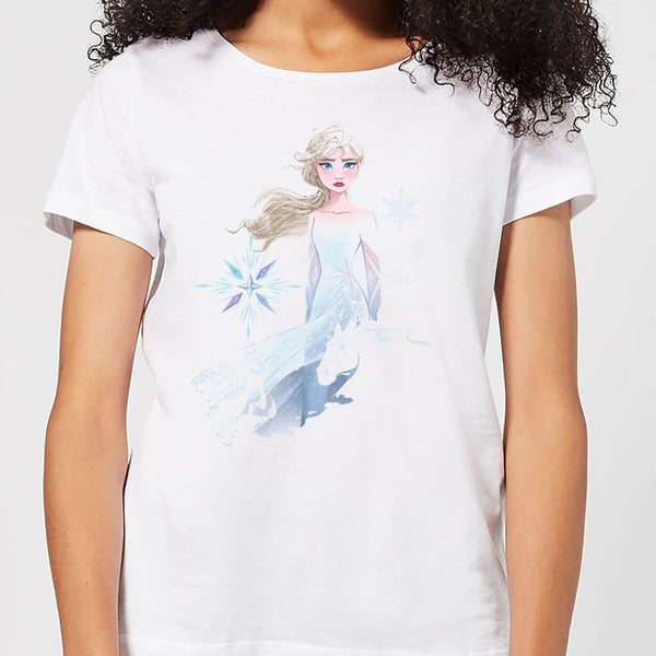 Frozen 2 Nokk Silhouet dames t-shirt - Wit