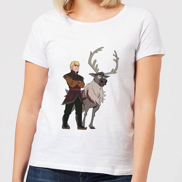 Frozen 2 Sven and Kristoff dames t-shirt - Wit