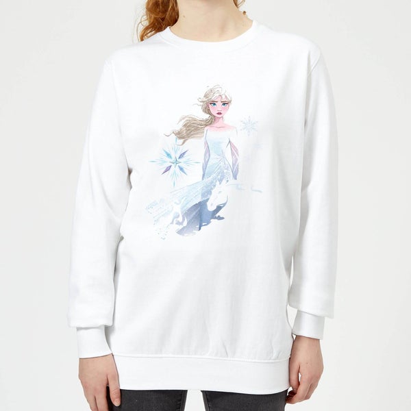 Frozen 2 Nokk Sihouette Women's Sweatshirt - White