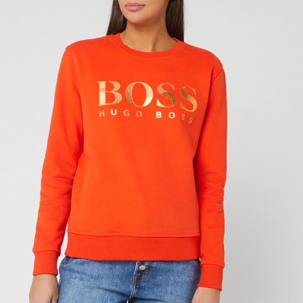 BOSS Hugo Boss Women's Tastitch Sweatshirt - Bright Orange