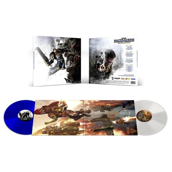 Laced Records - Warhammer : Space Marine (Bande son originale) 2xLP (Blanc et bleu)