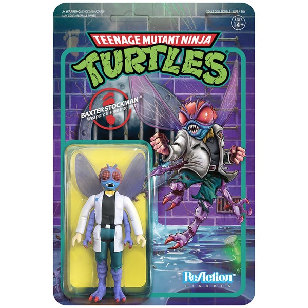 Super7 Teenage Mutant Ninja Turtles ReActuin Figur - Baxter Stockman