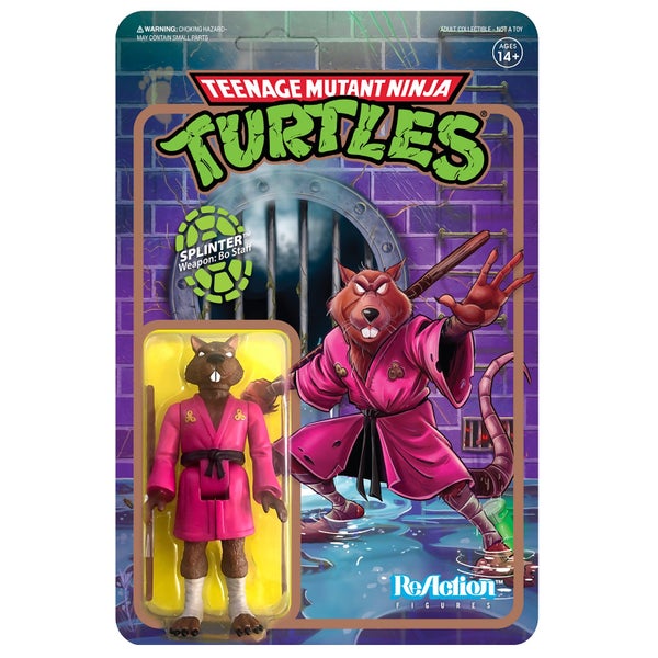 Super7 Teenage Mutant Ninja Turtles ReActuin Figur - Splinter