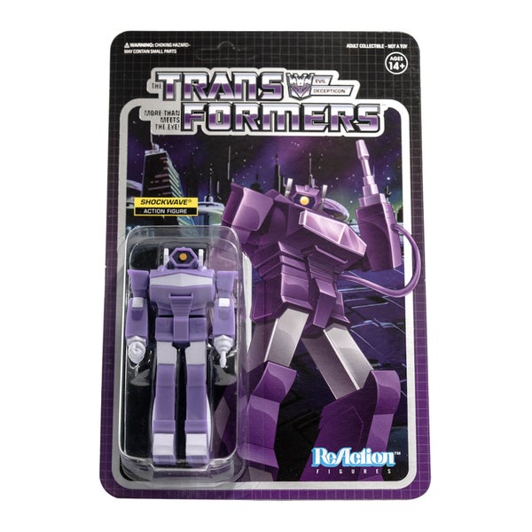 Super7 Transformers ReAction Figure - Shockwave