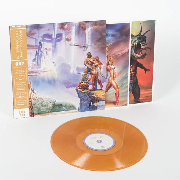 Data Discs Golden Axe I & II (Original SEGA Soundtrack) Gold Wax Vinyl