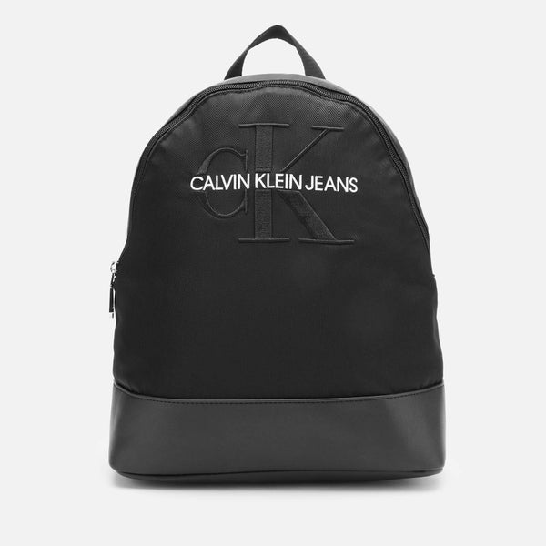 Calvin Klein Jeans Women's Monogram Nylon Backpack - Black