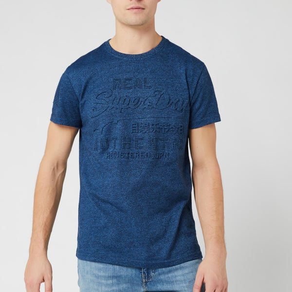Superdry Men's Vintage Authentic Embossed T-Shirt - Navy Cobalt Grit