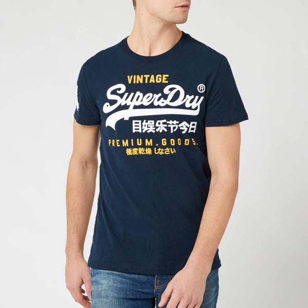 Superdry Men's Premium Goods Duo Lite T-Shirt - Nu Navy