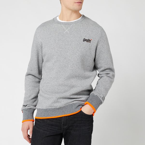 Superdry Men's Orange Label Hyper Pop Crew Sweatshirt - Grey Feeder