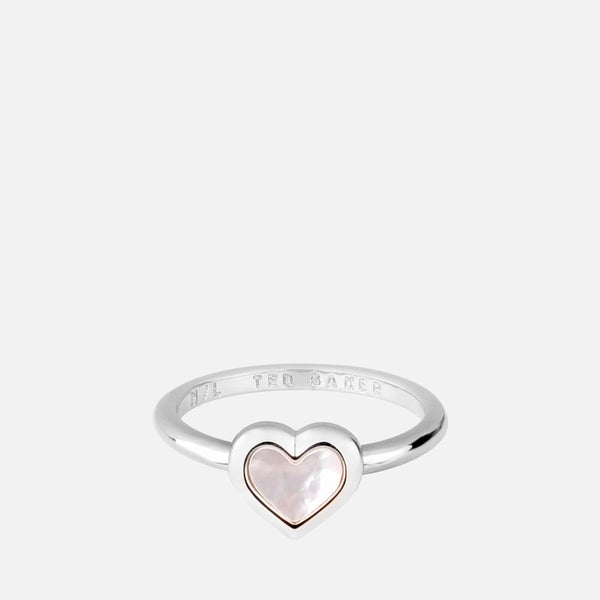Ted Baker Women's Hanlet Mother of Pearl Heart Ring - Silver