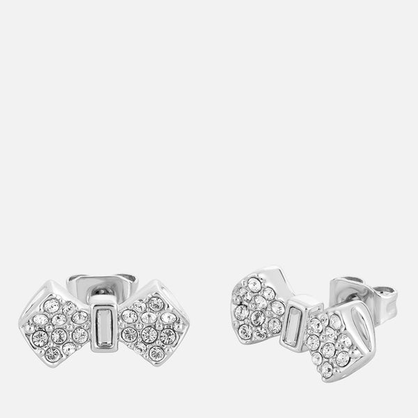 Ted Baker Women's Sersi Solitaire Pave Bow Earrings - Silver