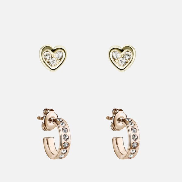 Ted Baker Women's Nelsa Nano Heart/Huggie Earrings Gift Set - Gold