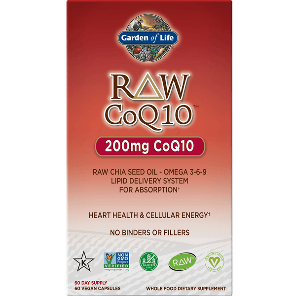 Raw 素食純天然輔酶 CoQ10 - 60 粒膠囊