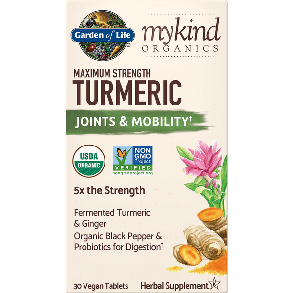 mykind Organics Maximum Kracht Kurkuma - 30 veganistische tabletten
