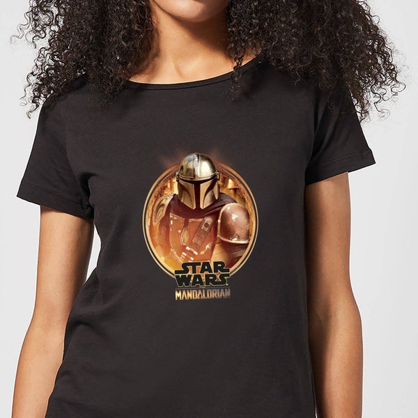 The Mandalorian Framed dames t-shirt - Zwart