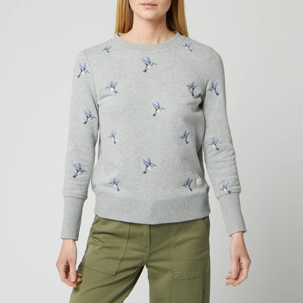 Barbour Women's Modern Country Fell Overlayer Sweater - Light Grey Marl